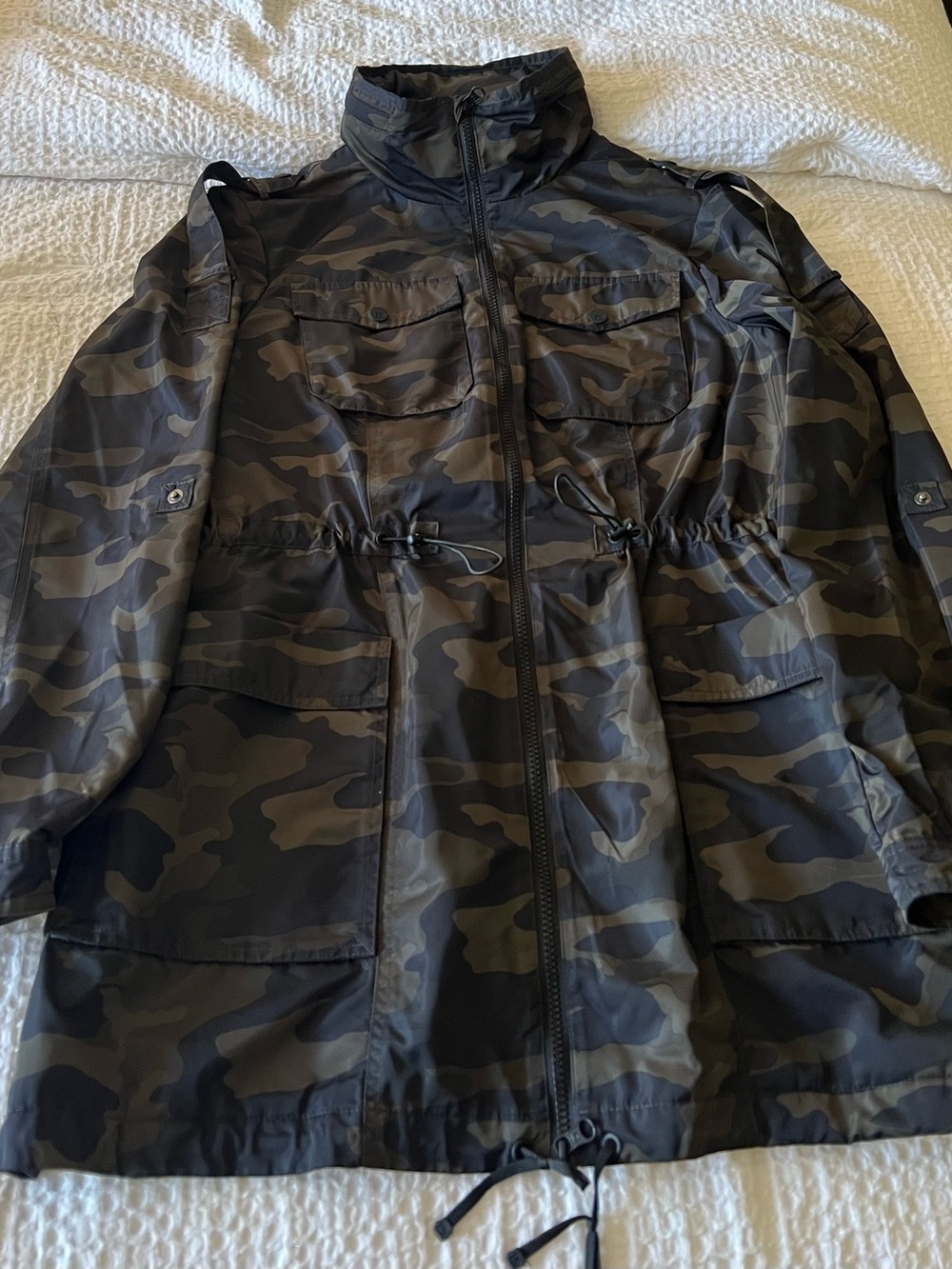 Blanc Noir Camo Utility Anorak Jacket – Size L 10/12